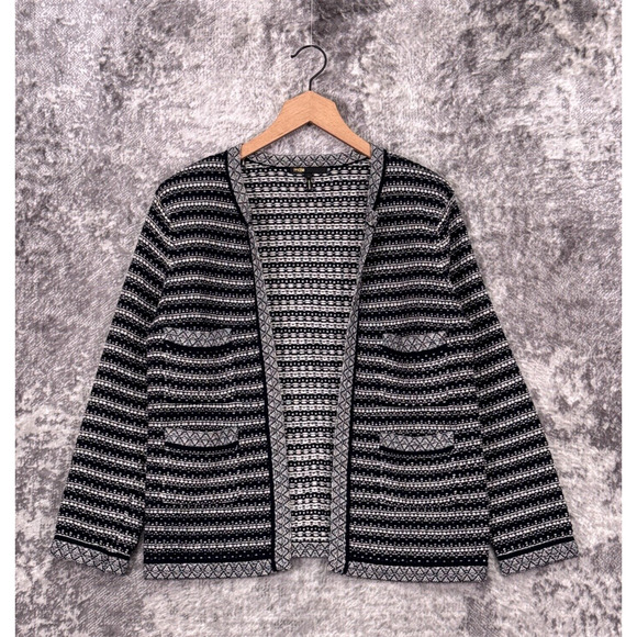 Maje Jacket 3 / US Large Womens Wool Blend Knit Open Front Sweater - Picture 1 of 8